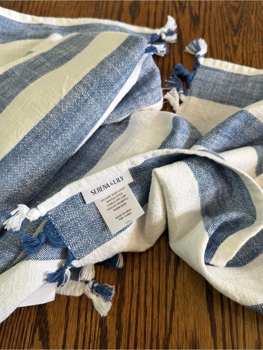 Serena & Lily Awning Stripe Placemat Set - 4